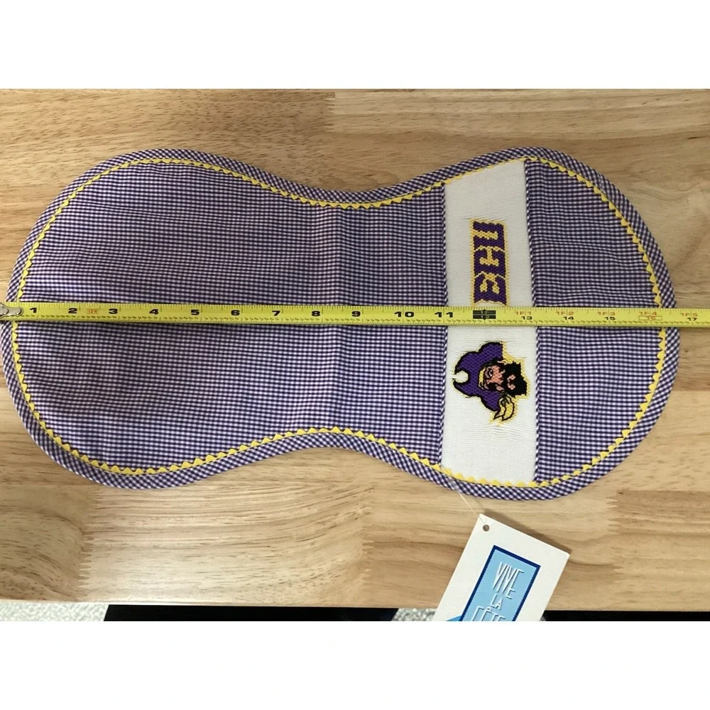 Vive La Fete Baby Smocked ECU East‎ Carolina Pirates Burp Cloth - NEW